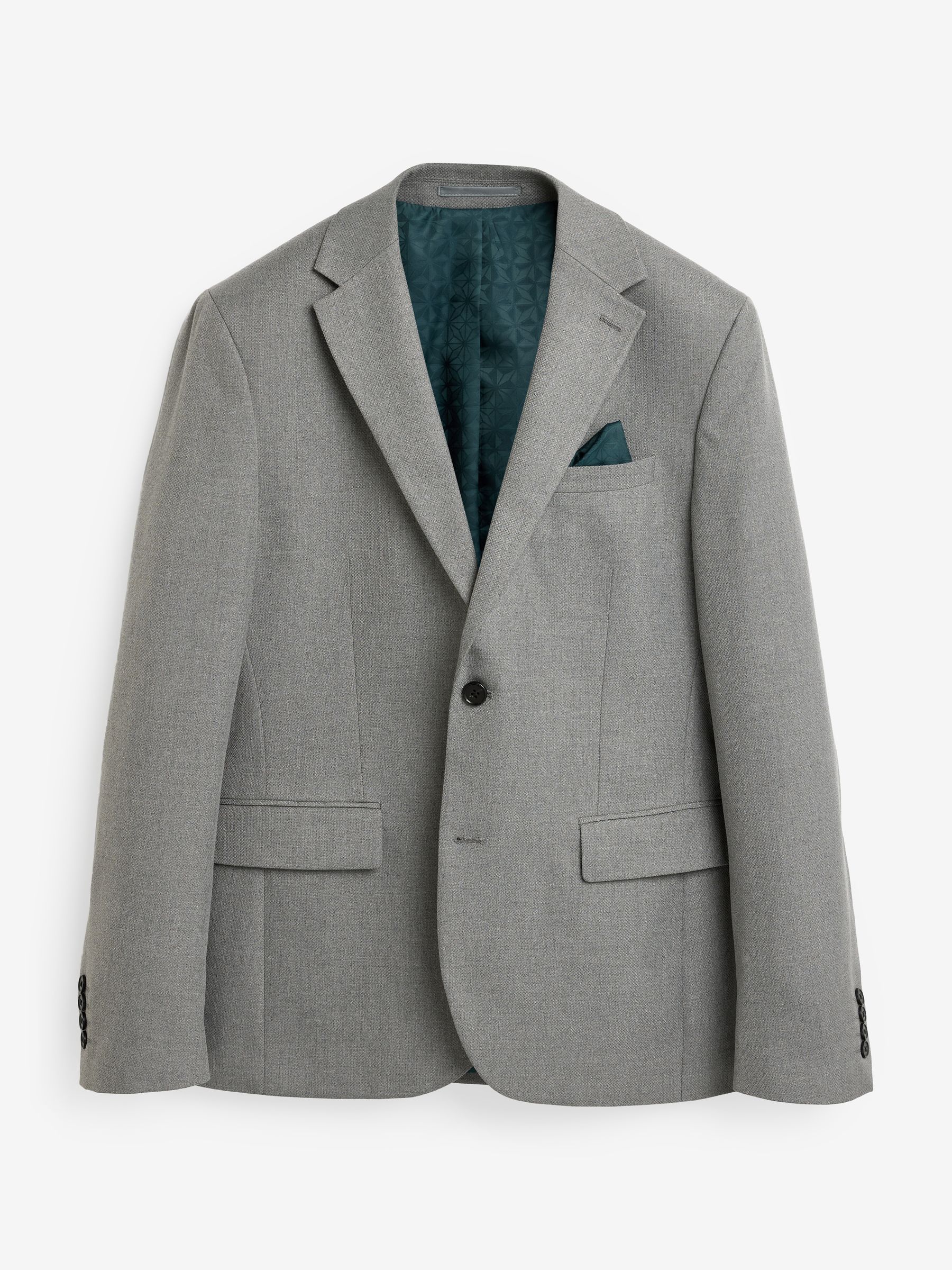 Buy Grey Slim Fit Textured Suit Jacket from Next USA Buy Grey Slim Fit Textured Suit Jacket from Next USA