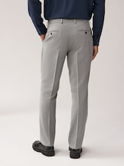 Grey Regular Fit Textured Suit Trousers - Image 3 of 9