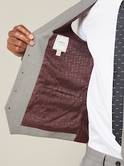 Grey Textured Suit Waistcoat - Image 5 of 9