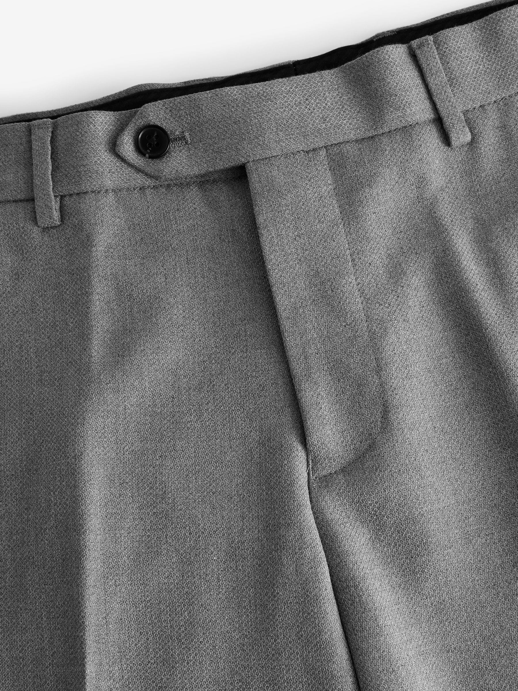 Buy Grey Slim Fit Textured Suit Trousers from Next USA