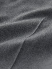Charcoal Grey Smart Flannel Slim Fit Trousers - Image 7 of 8