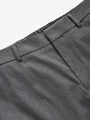 Charcoal Grey Smart Flannel Slim Fit Trousers - Image 8 of 8