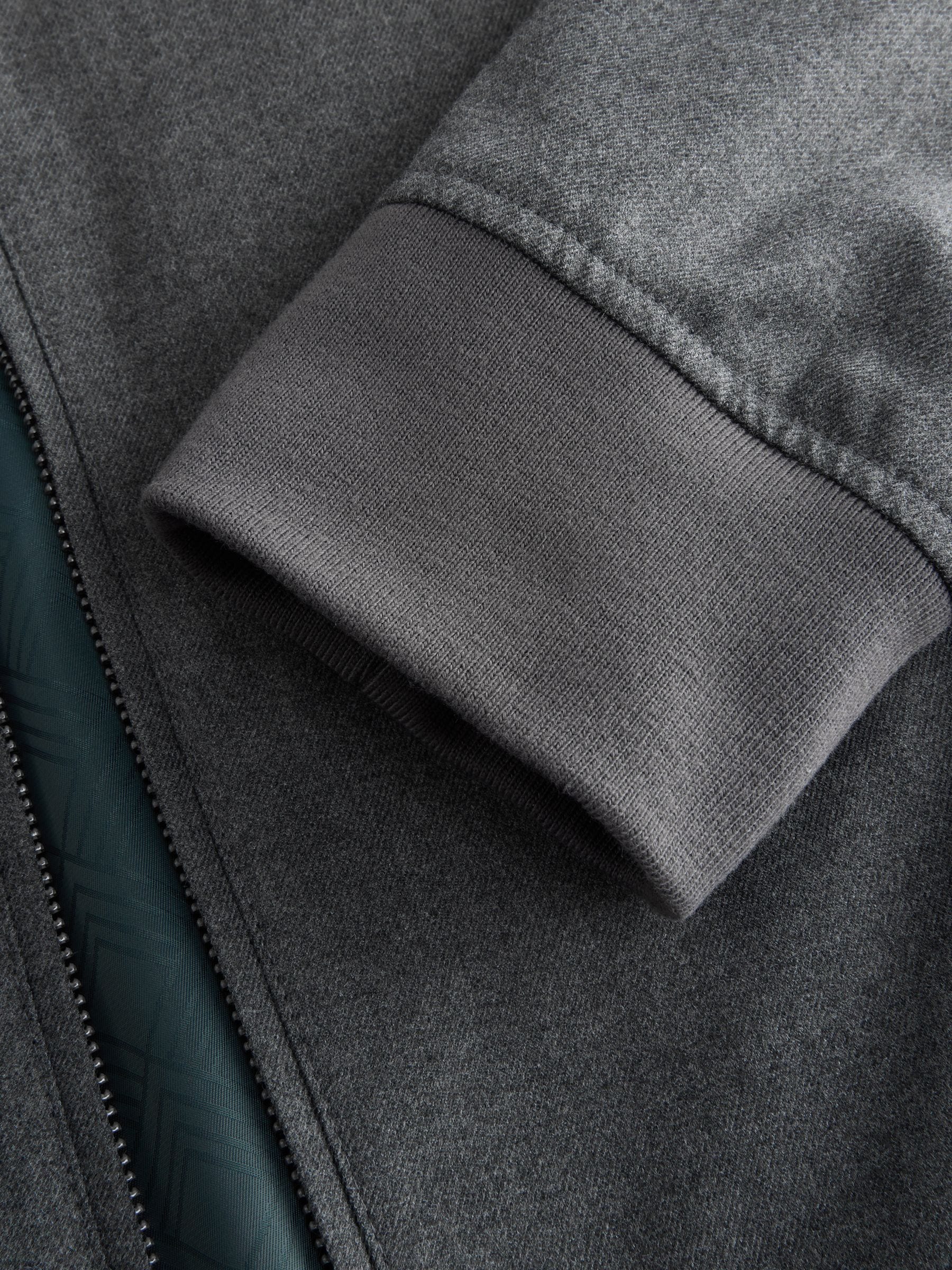 Buy Charcoal Grey Slim Fit Flannel Bomber Jacket from Next USA Buy Charcoal Grey Slim Fit Flannel Bomber Jacket from Next USA