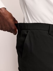 Black Muscle Fit Muscle FIt Motionflex Stretch Suit Trousers - Image 3 of 9