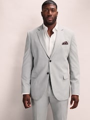 Gris clair - Ajusté aux muscles Motionflex Extensible Costume Veste - Image 1 de 6