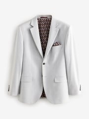 Gris clair - Ajusté aux muscles Motionflex Extensible Costume Veste - Image 4 de 6