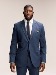 Mid Blue Muscle Fit Motionflex Stretch Suit Jacket - Image 1 of 1