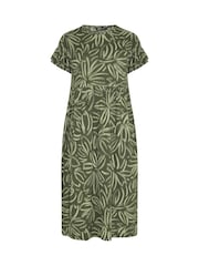 Zielony - Yours Curve Frill Sleeve Maxi Dress - Obraz 5 z 6