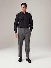 Grey Puppytooth Textured Suit Trousers - Image 2 of 8