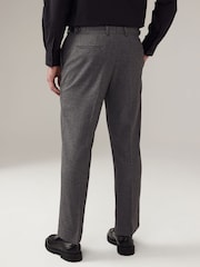 Grey Puppytooth Textured Suit Trousers - Image 3 of 8