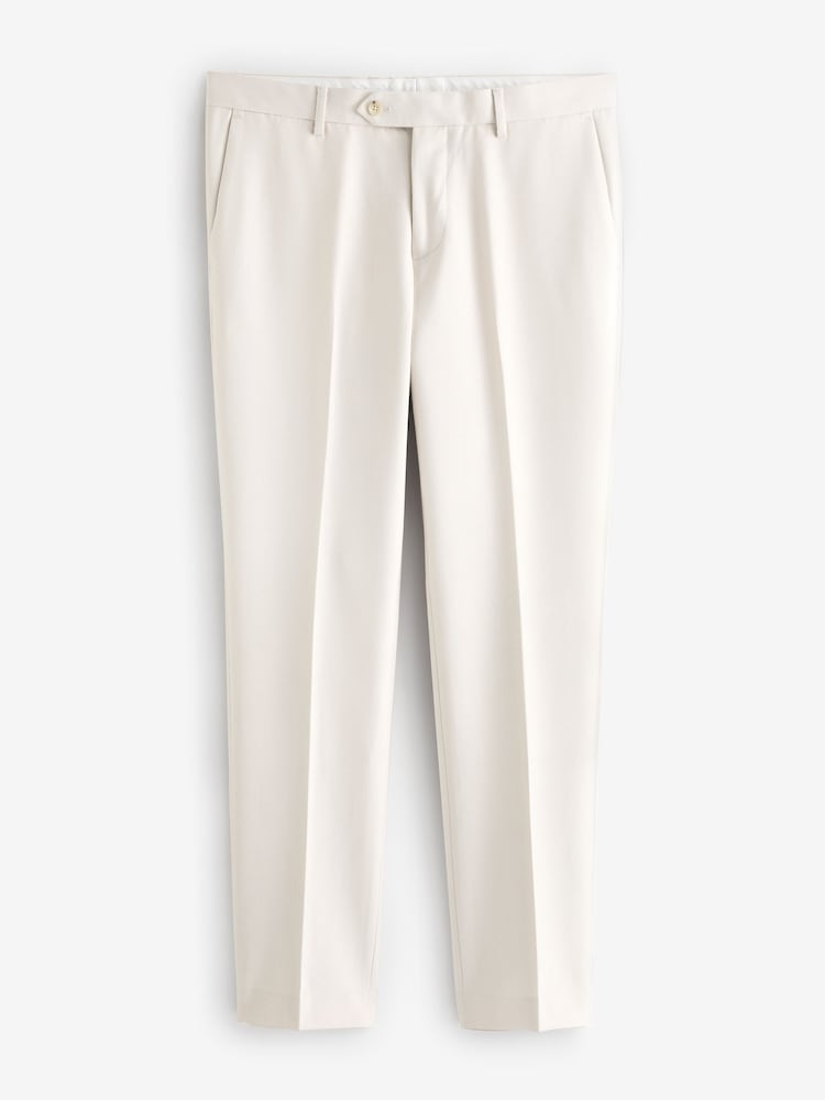 écru - Slim Fit (Slim Fit) - Pantalon de costume texturé - Image 5 of 8