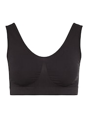 Yours Curve Black Padded Seamfree Bras 2 Pack - Image 2 of 5