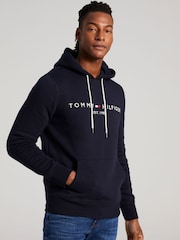 Tommy Hilfiger Blue Core Logo Hoodie - Image 1 of 6