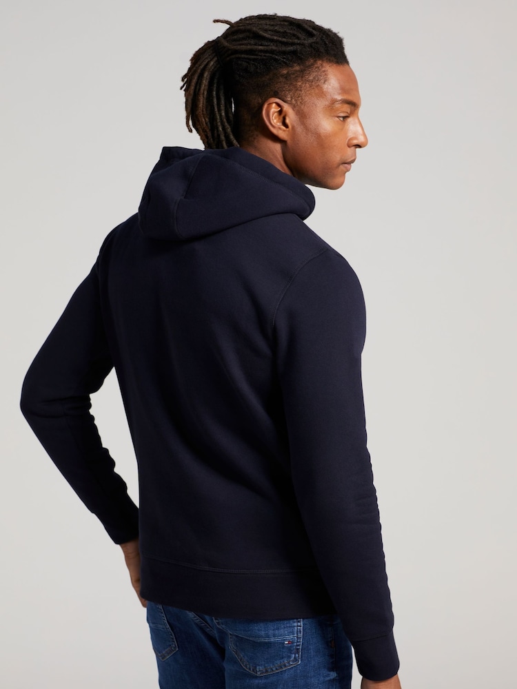 Tommy Hilfiger Blue Core Logo Hoodie - Image 2 of 6