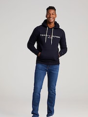Tommy Hilfiger Blue Core Logo Hoodie - Image 3 of 6