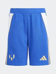adidas Blue/White Pitch 2 Street Messi Sportswear Shorts - Image 1 of 5