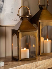 Gallery Home Gold Remi Metal Lantern Small - Image 1 of 4