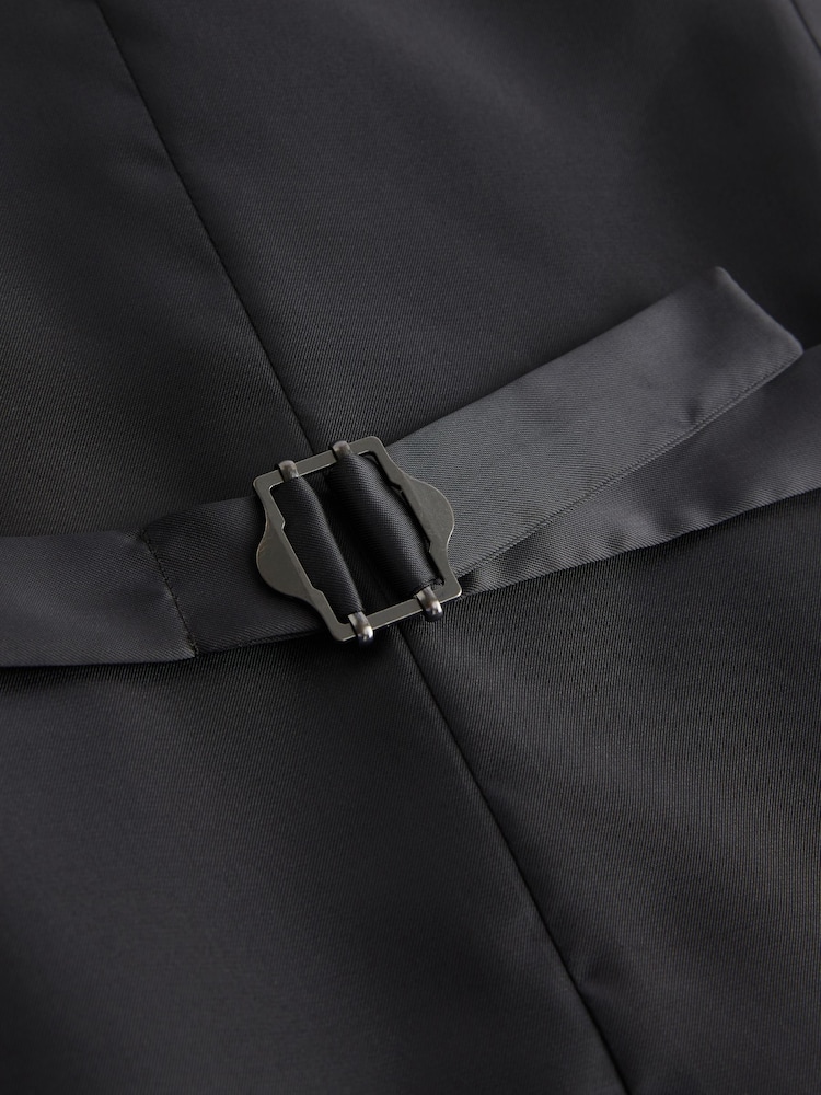 Bleu de sarcelle - Gilet de costume texturé - Image 8 of 9