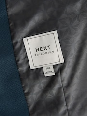 Bleu de sarcelle - Gilet de costume texturé - Image 9 de 9