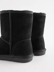 Black Tall Warm Lined Water Repellent Suede Pull-On Boots - Image 4 of 6
