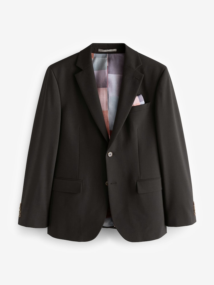 Brown Slim Fit Motionflex Stretch Suit Jacket - Image 5 of 9