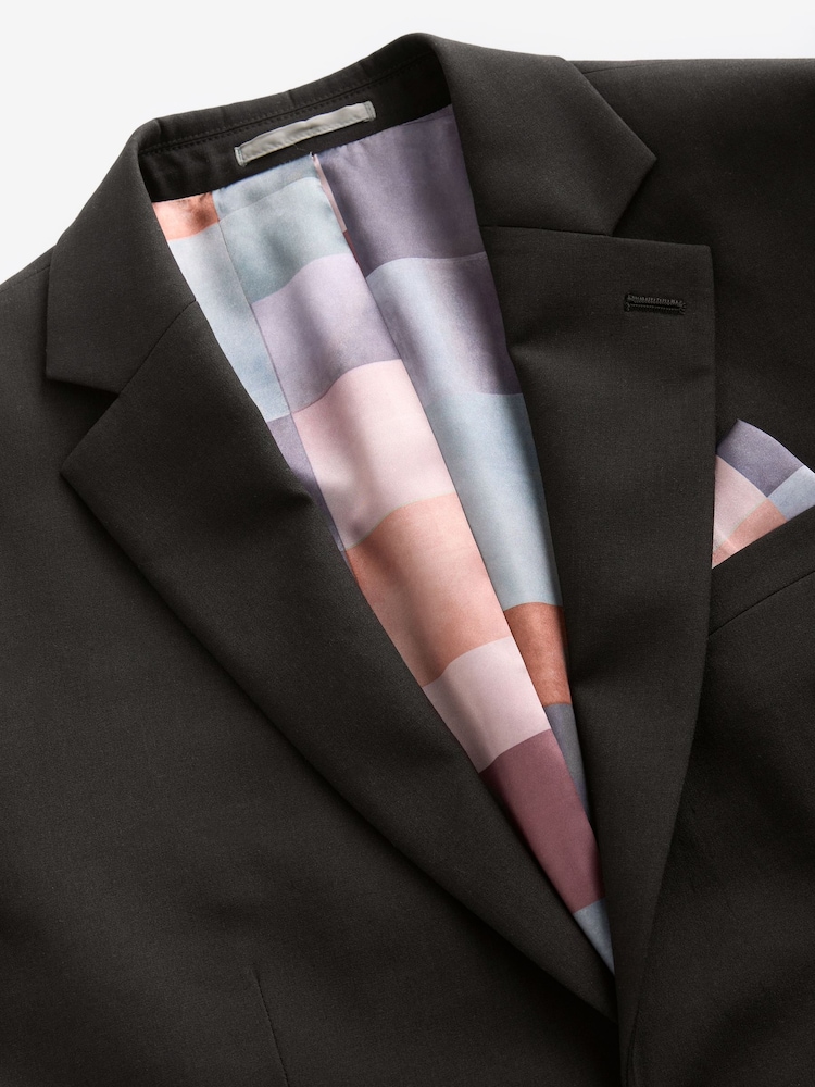 Brown Slim Fit Motionflex Stretch Suit Jacket - Image 6 of 9