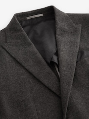 Brown Wool Blend Herringbone Suit Jacket - Image 7 of 10