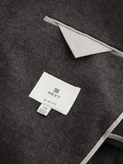 Brown Wool Blend Herringbone Suit Jacket - Image 9 of 10