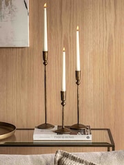 Gallery Home Set of 3 Gold Rory Metal Candle Stick Holders - Image 1 of 4
