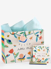 Bright Floral Baby Gift Bag and Card Set - Image 3 of 3