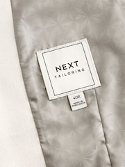 Ecru Textured Suit Waistcoat - Image 8 of 8