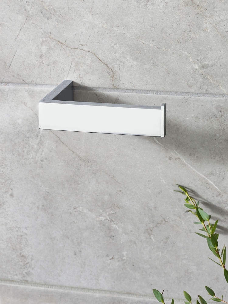 Chrome Moderna Wall Mount Toilet Roll Holder - Image 2 of 4 Chrome Moderna Wall Mount Toilet Roll Holder - Image 2 of 4