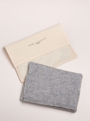 Pure Luxuries London Grey Oxford Cashmere Scarf - Image 2 of 2