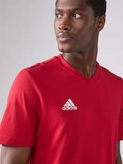 adidas Red Teamwear Base Layer Long Sleeve Top - Image 4 of 6