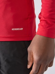 adidas Red Teamwear Base Layer Long Sleeve Top - Image 5 of 6