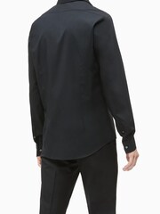 Calvin Klein Black Slim Stretch Poplin Shirt - Image 2 of 5