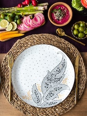 Sara Miller Artisanne Noir Set of 4 Dinner Plates - Image 1 of 5