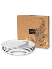 Sara Miller Artisanne Noir Set of 4 Dinner Plates - Image 4 of 5