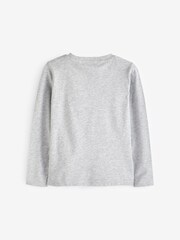 GANT Grey Logo Long Sleeve T-Shirt - Image 2 of 4
