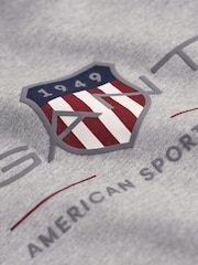 GANT Grey Logo Long Sleeve T-Shirt - Image 3 of 4