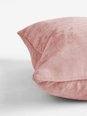Blush Pink 45 x 45cm Soft Velour Cushion - Image 4 of 4