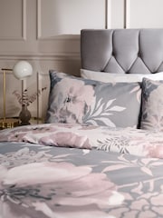 Catherine Lansfield Pink Dramatic Floral Duvet Cover And Pillowcase Set - Image 3 of 4