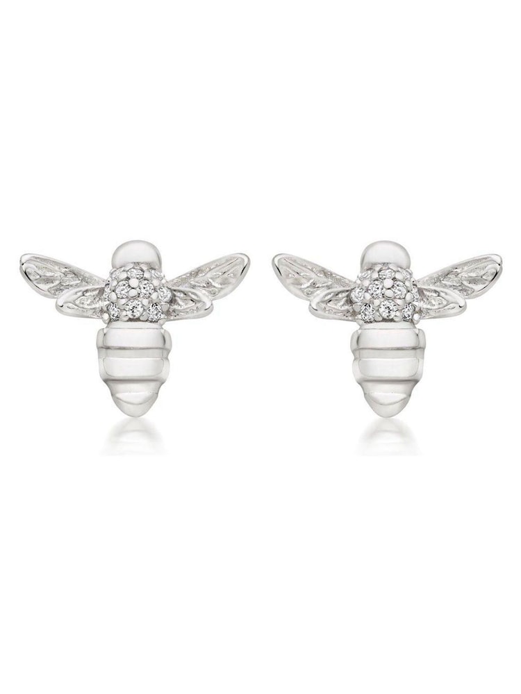 Beaverbrooks Cubic Zirconia Bee Earrings - Image 2 of 4
