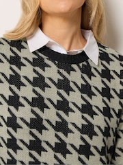 Long Tall Sally Brown 2 In 1 Shirt Jumper - Image 4 of 6