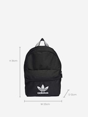 adidas Originals Black Small Adicolor Classic Backpack - Image 4 of 8