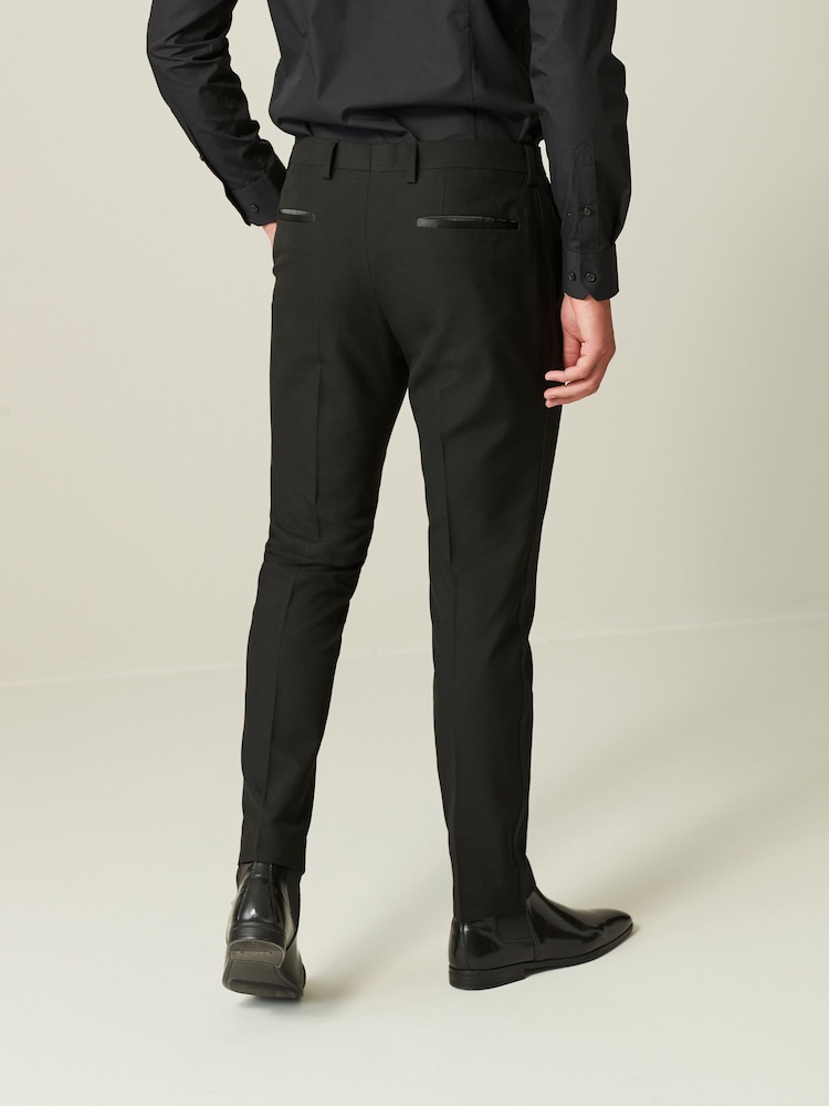 Zwart - Skinny-fit smoking: pantalon - Image 3 of 11