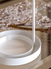 Gallery Home White And Gold Yara Confetti Lantern Large - Image 3 of 4