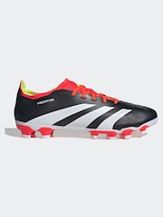adidas Red Black Predator 24 League Low Multi Ground Boots - Image 1 of 7