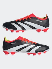 adidas Red Black Predator 24 League Low Multi Ground Boots - Image 5 of 7