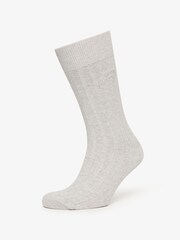 Superdry Blue white Organic Cotton Unisex Core Rib Crew Socks 3 Pack - Image 3 of 5